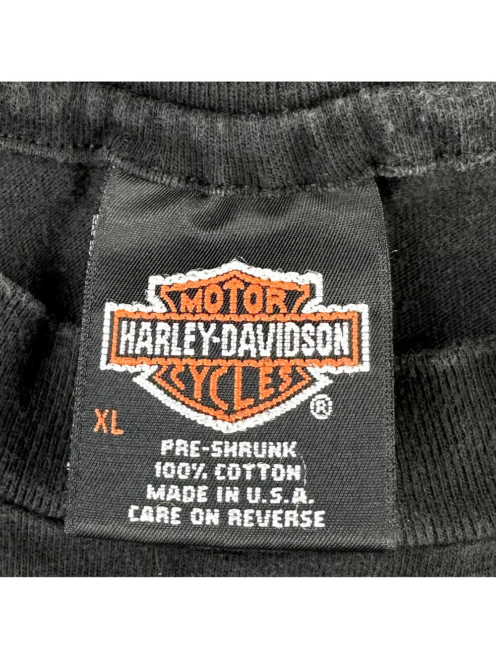 Harley-Davidson Vintage 1994 Nice France Black Cotton T-Shirt - XL - Picture 6 of 7